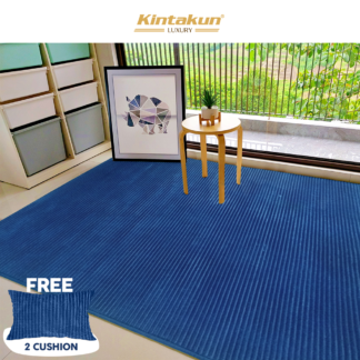 Kintakun Luxury - Karpet Selimut 150x200cm Halus & Lembut - BENTLEY (BLUE)