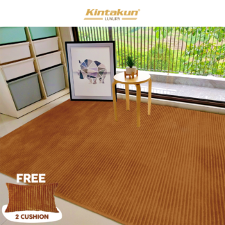 Kintakun Luxury - Karpet Selimut 150x200cm Halus & Lembut - BRIGHTON (BROWN)
