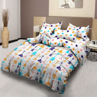 Bed Cover King Set Lady Rose Motif Arrow