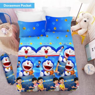 Sprei 3D King NEW VITO motif Doraemon Pocket
