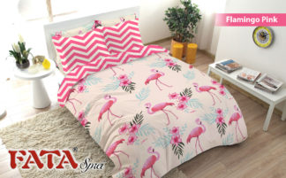 Bed Cover King FATA Flamingo PINK