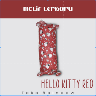 Bantal Gendang Set - Hello Kitty Red