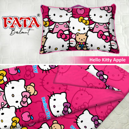 Balmut / Bantal selimut FATA Motif Hello Kitty Apple