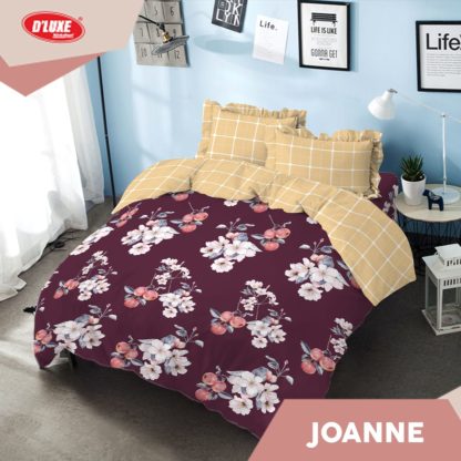 Bed Cover King 180x200 Tinggi 30 Kintakun 3D D'luxe - Joanne