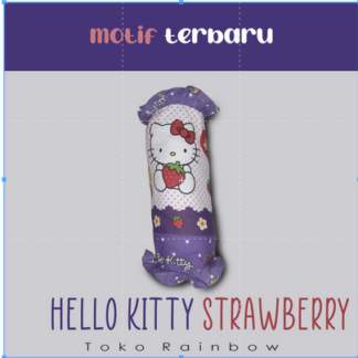 Bantal Gendang Set - Kitty Strawberry