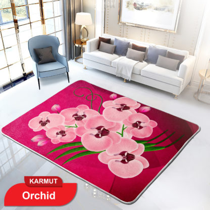 Karmut Terlaris - Karpet Selimut Internal Lady Rose Motif Dewasa Uk 150x200 cm - ORCHID