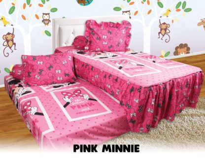 Sprei Single 2in1 California Sorong - Pink Minnie