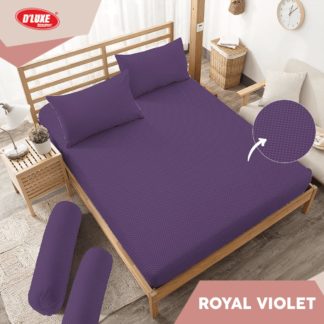 Sprei King Kintakun Polos Embosed Deluxe / D'luxe Royal Violet