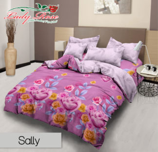Bed Cover Lady Rose Ukuran King Set motif Sally
