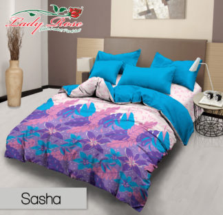 Bed Cover Lady Rose Ukuran King Set motif Sasha