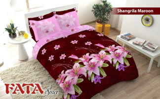 Bed Cover King FATA Shangrila Maroon