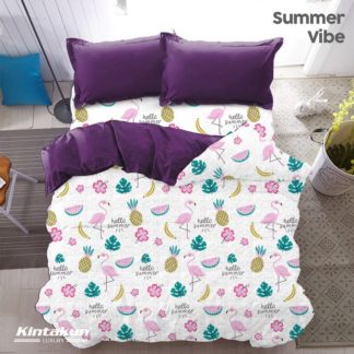Bed Cover AJA Kintakun Luxury Super Soft Microfiber 230 x 217 cm - Summer Vibe