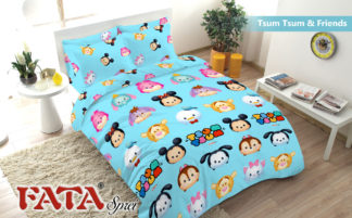 Bed Cover Single FATA Disperse Tsum Tsum & Friends